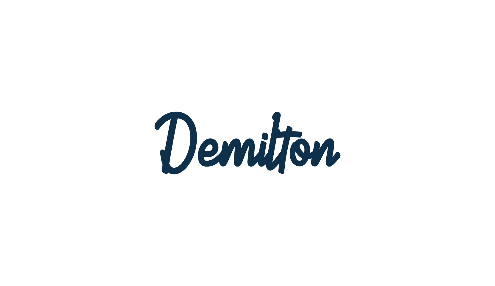 Demilton, script handwritten fancy decorative calligraphy font preview