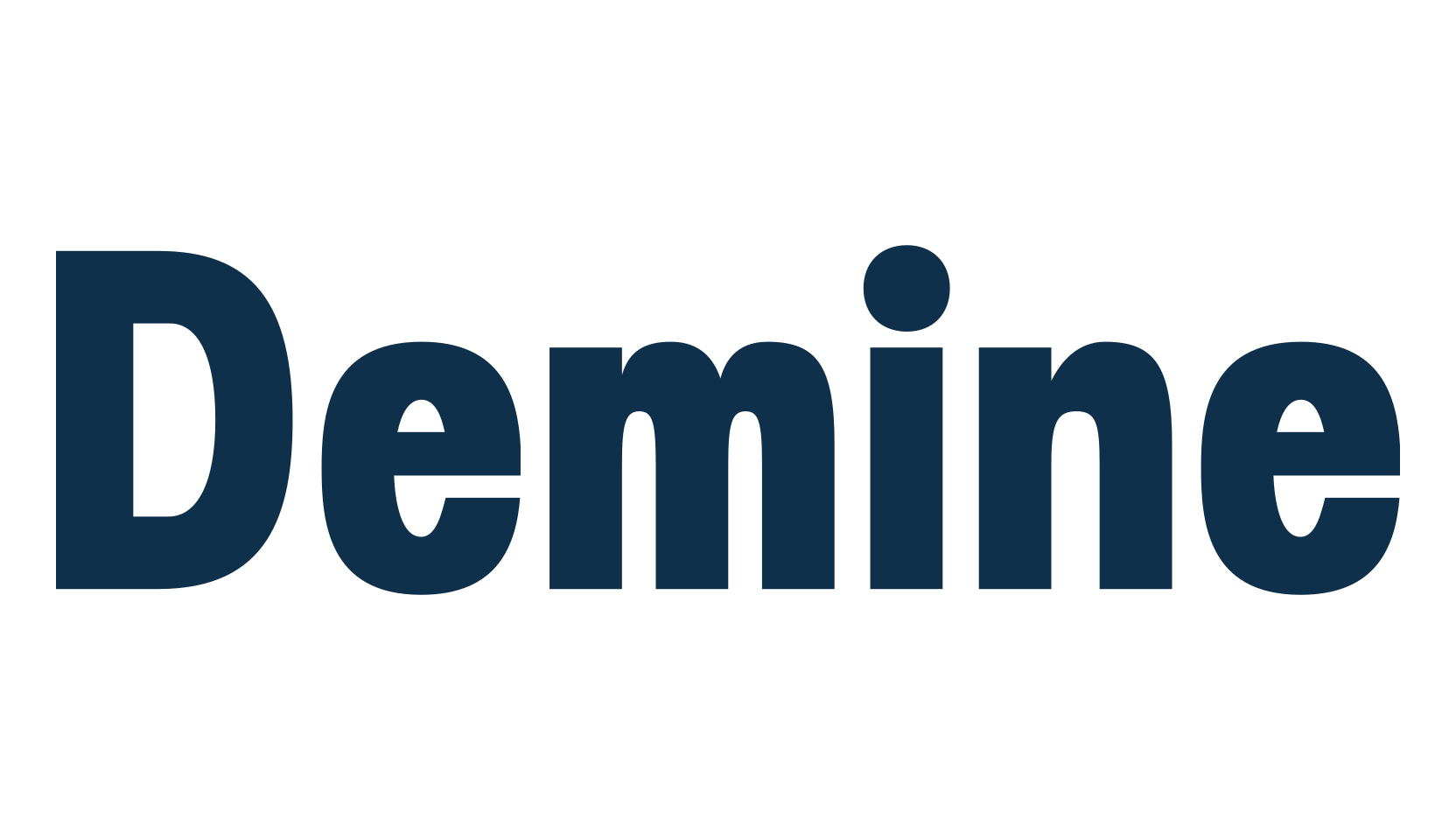 Demine, basic sans serif font preview