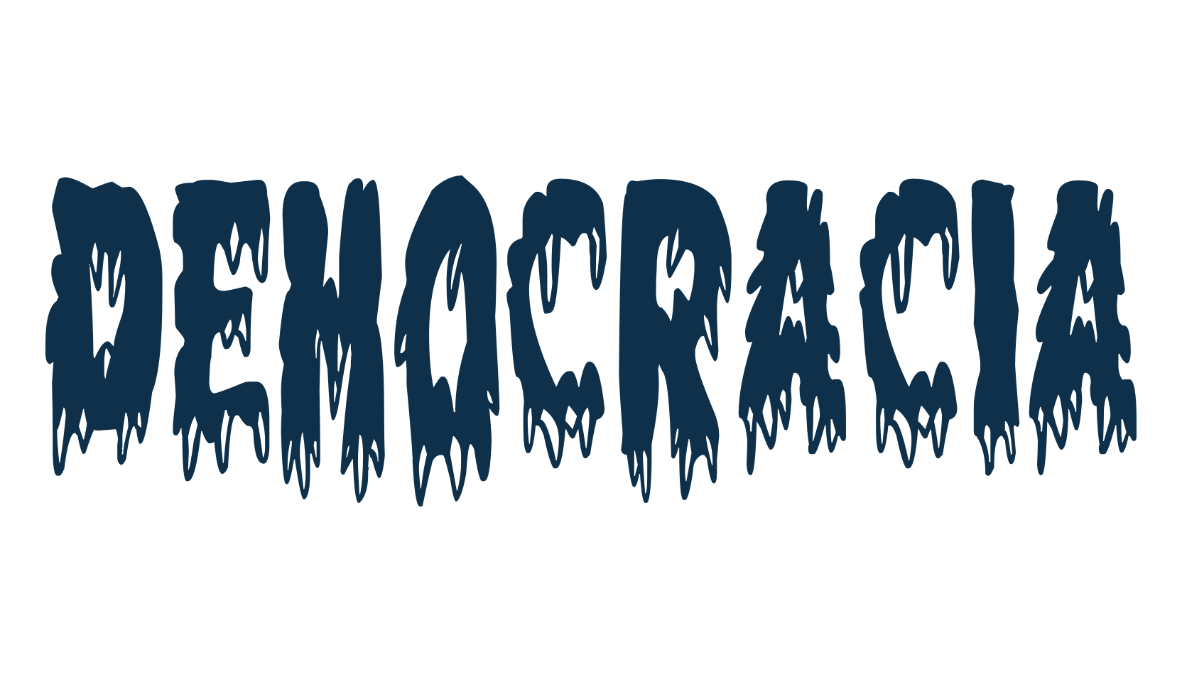 Democracia, halloween font preview