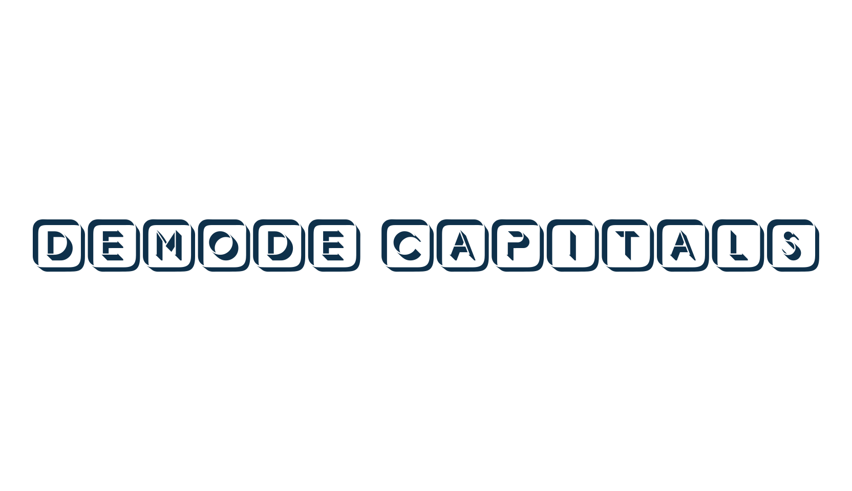 Demode Capitals, initials font preview
