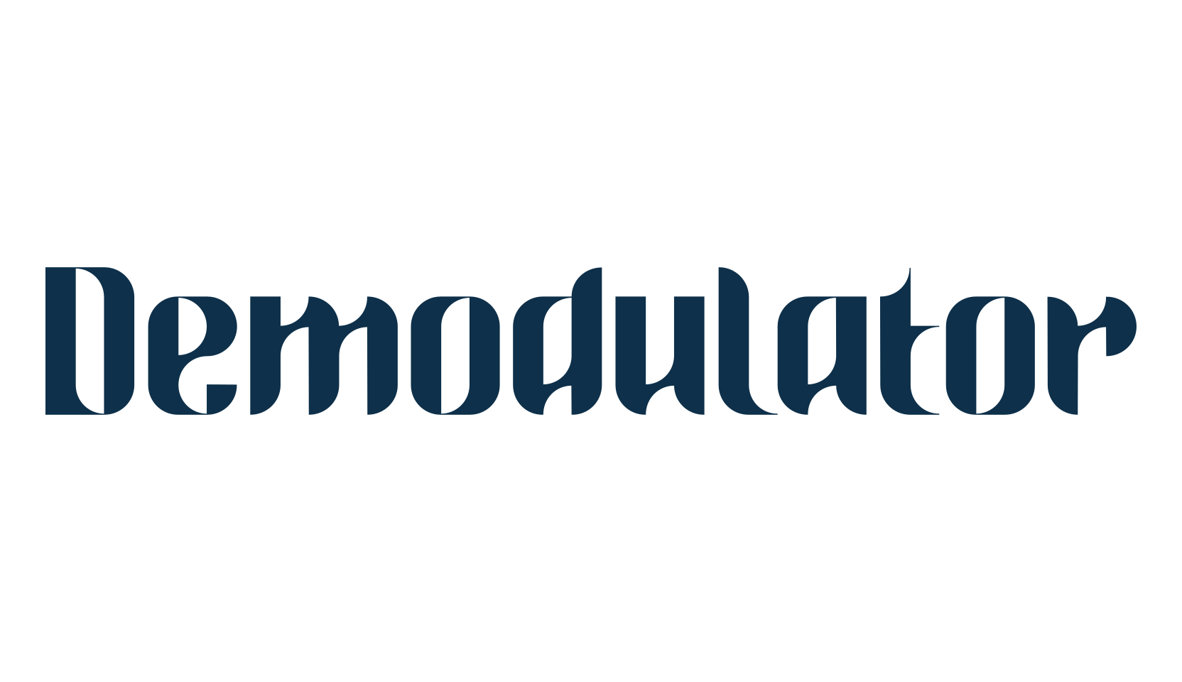 Demodulator, sci-fi font preview
