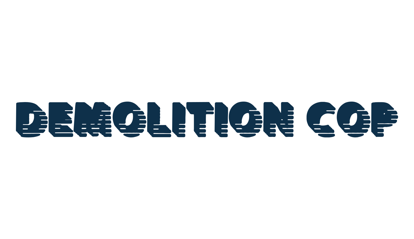 Demolition Cop, fancy groovy decorative font preview