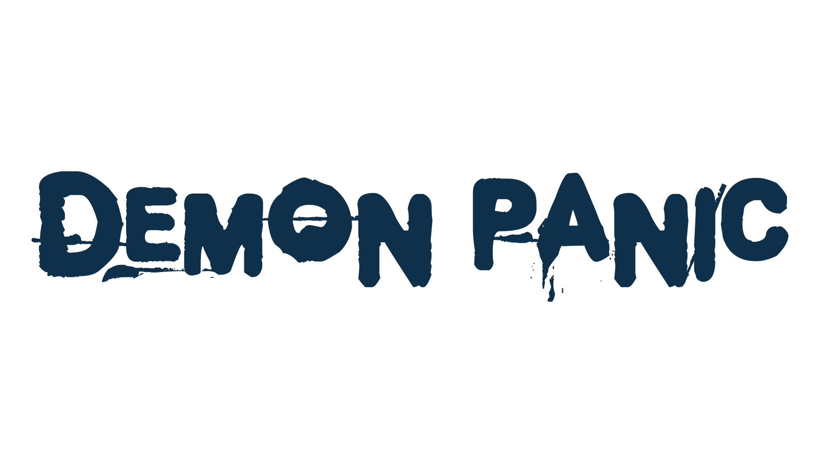 Demon Panic, halloween font preview