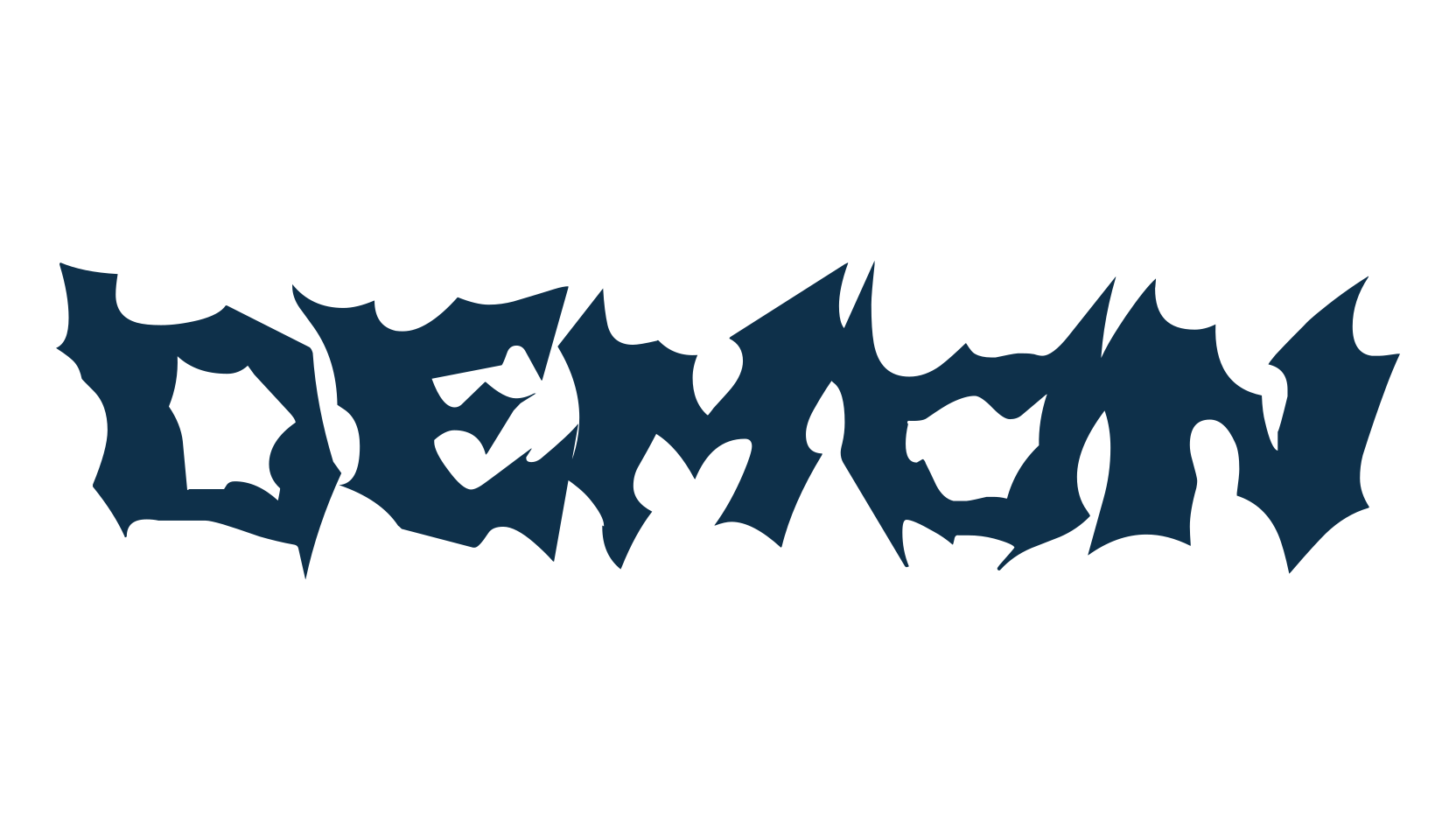 Demon, holiday halloween fancy decorative horror font preview