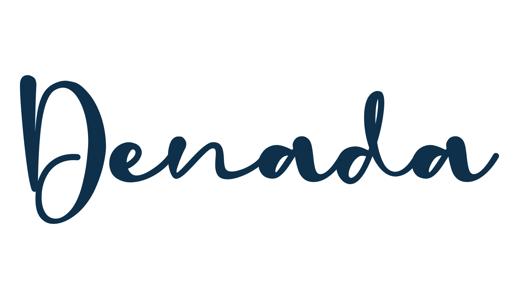 Denada, fancy decorative font preview