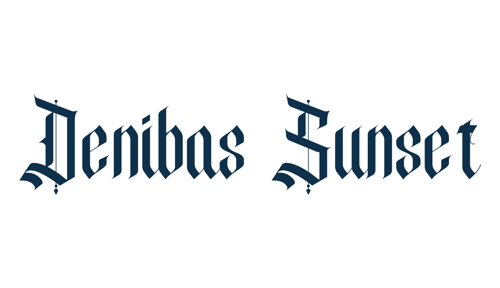 Denibas Sunset, gothic medieval font preview