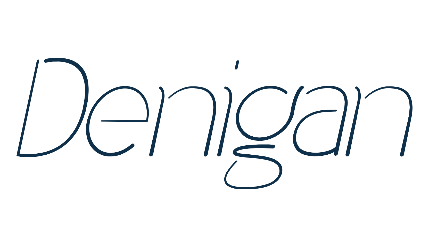 Denigan, basic sans serif font preview
