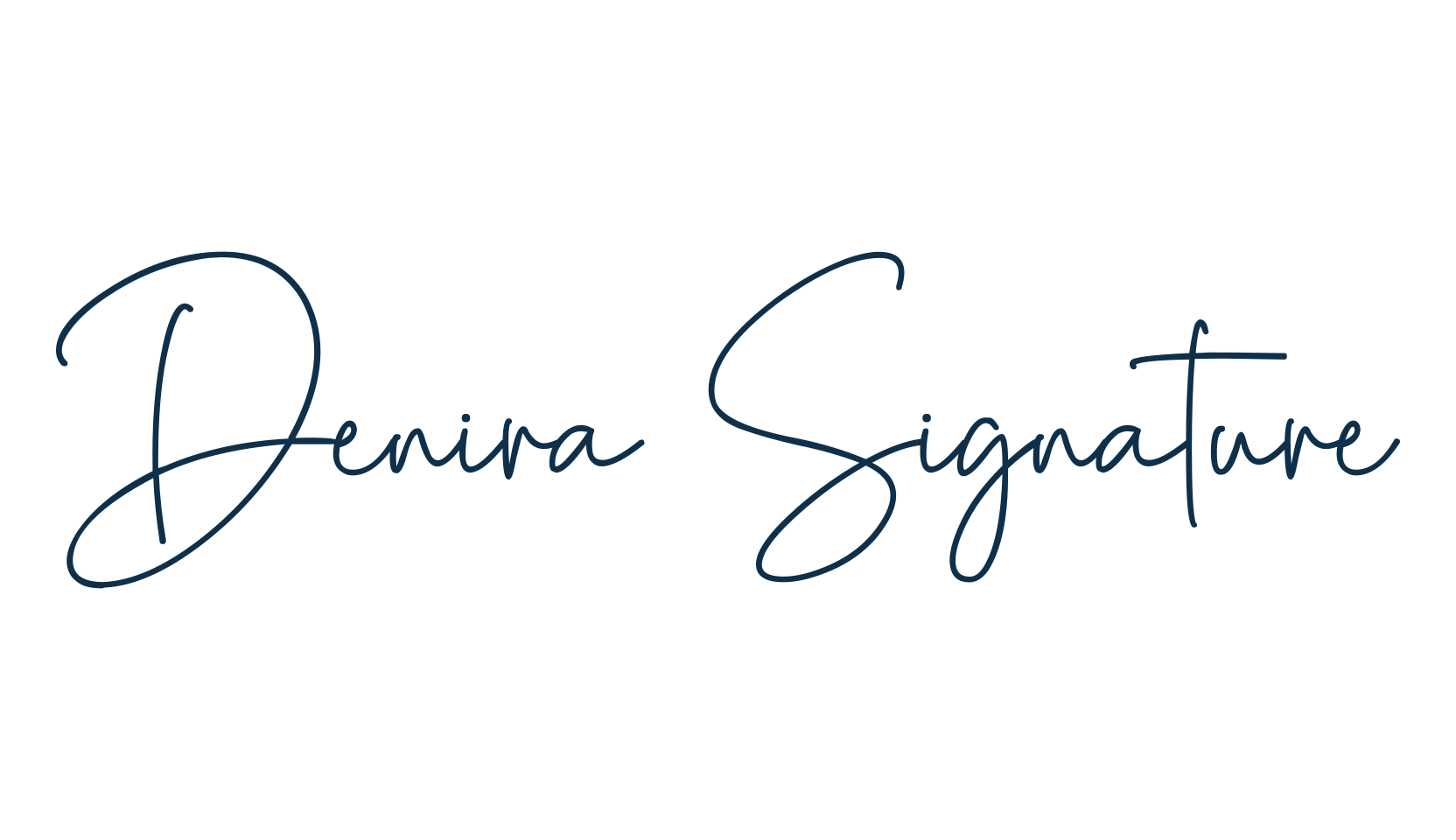 Denira Signature, script handwritten fancy decorative calligraphy font preview