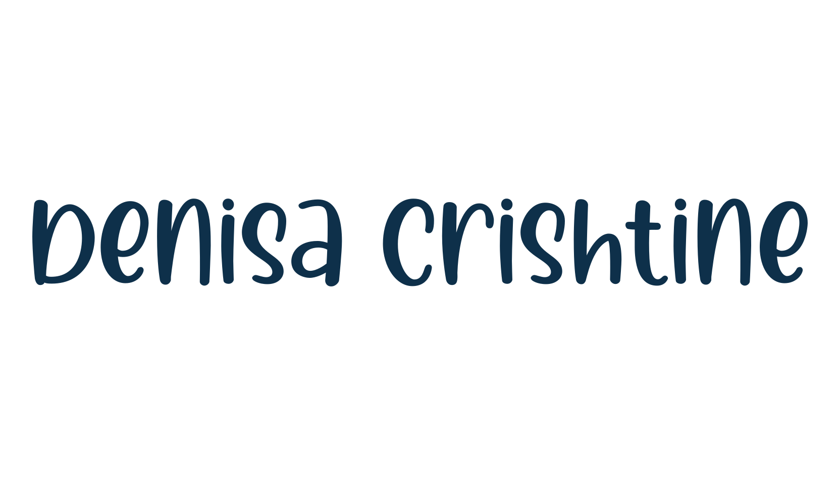 Denisa Crishtine, display market font preview