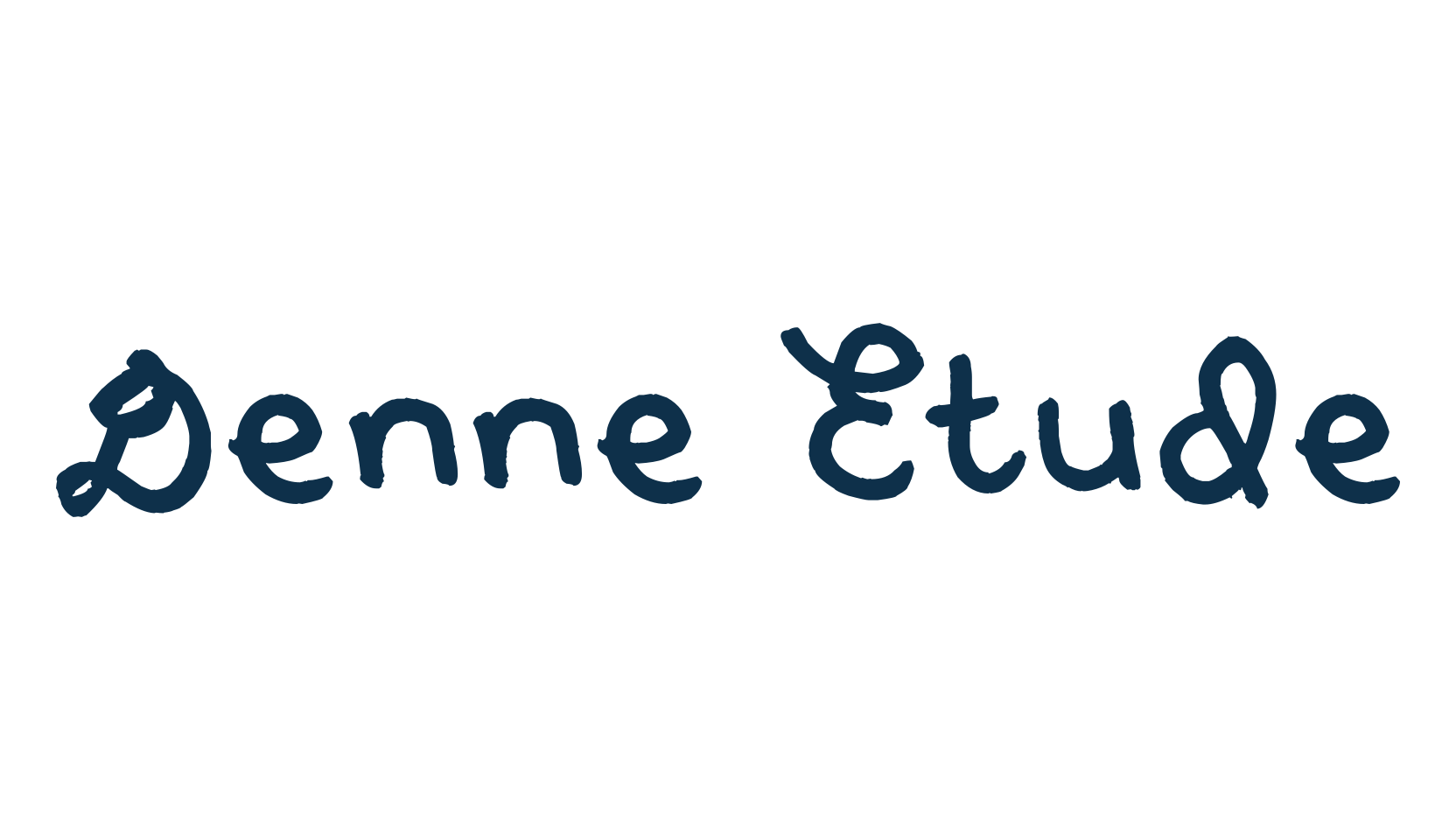 Denne Etude, script school fancy decorative calligraphy font preview