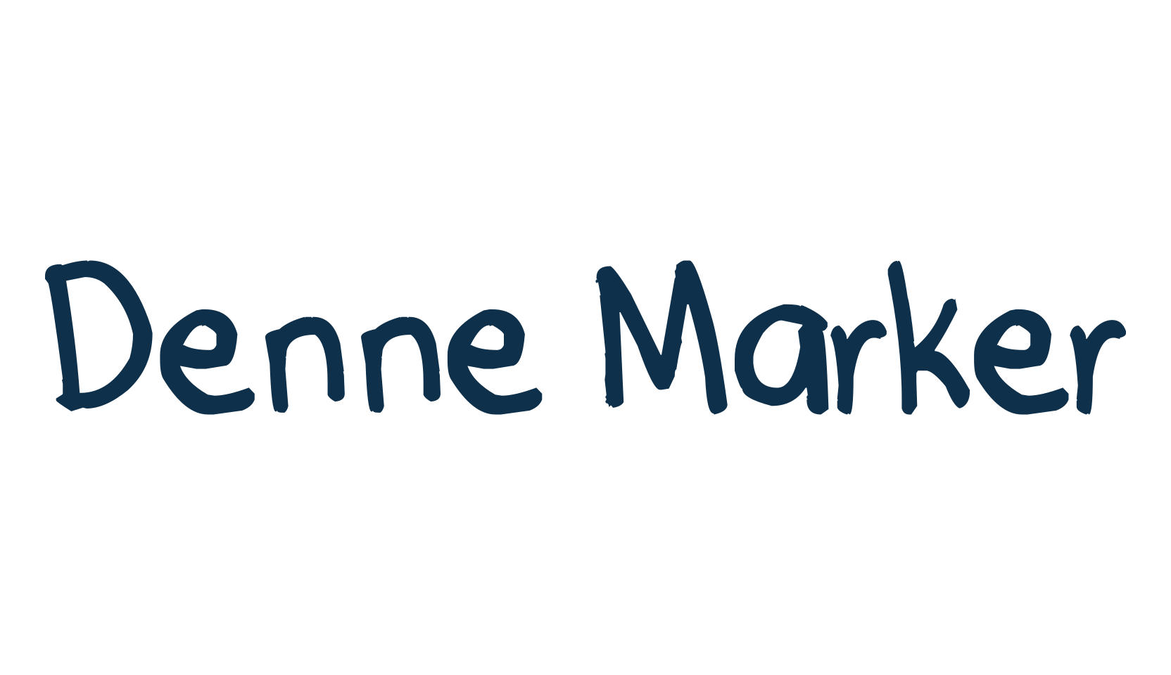 Denne Marker, script handwritten fancy decorative calligraphy font preview