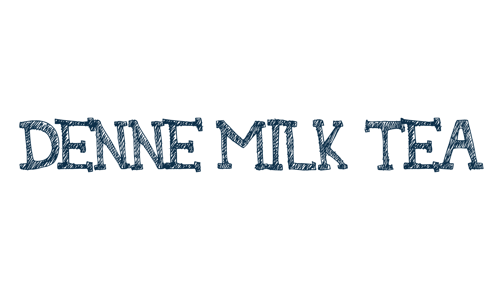 Denne Milk Tea, fancy various decorative font preview