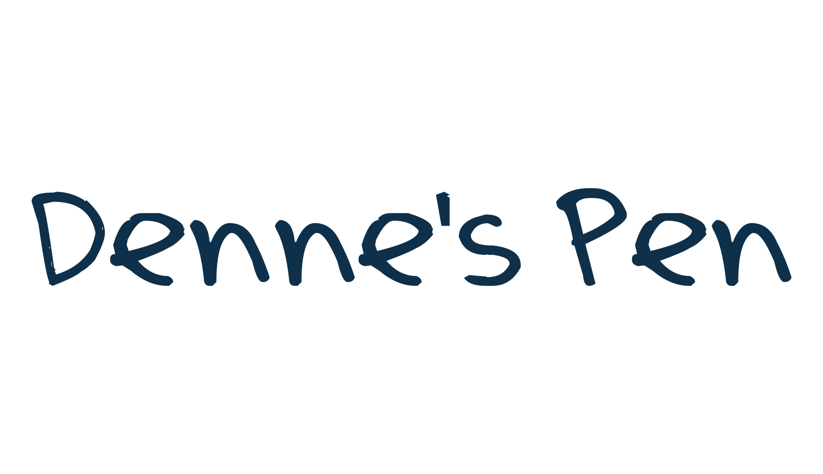 Denne's Pen, script handwritten fancy decorative calligraphy font preview