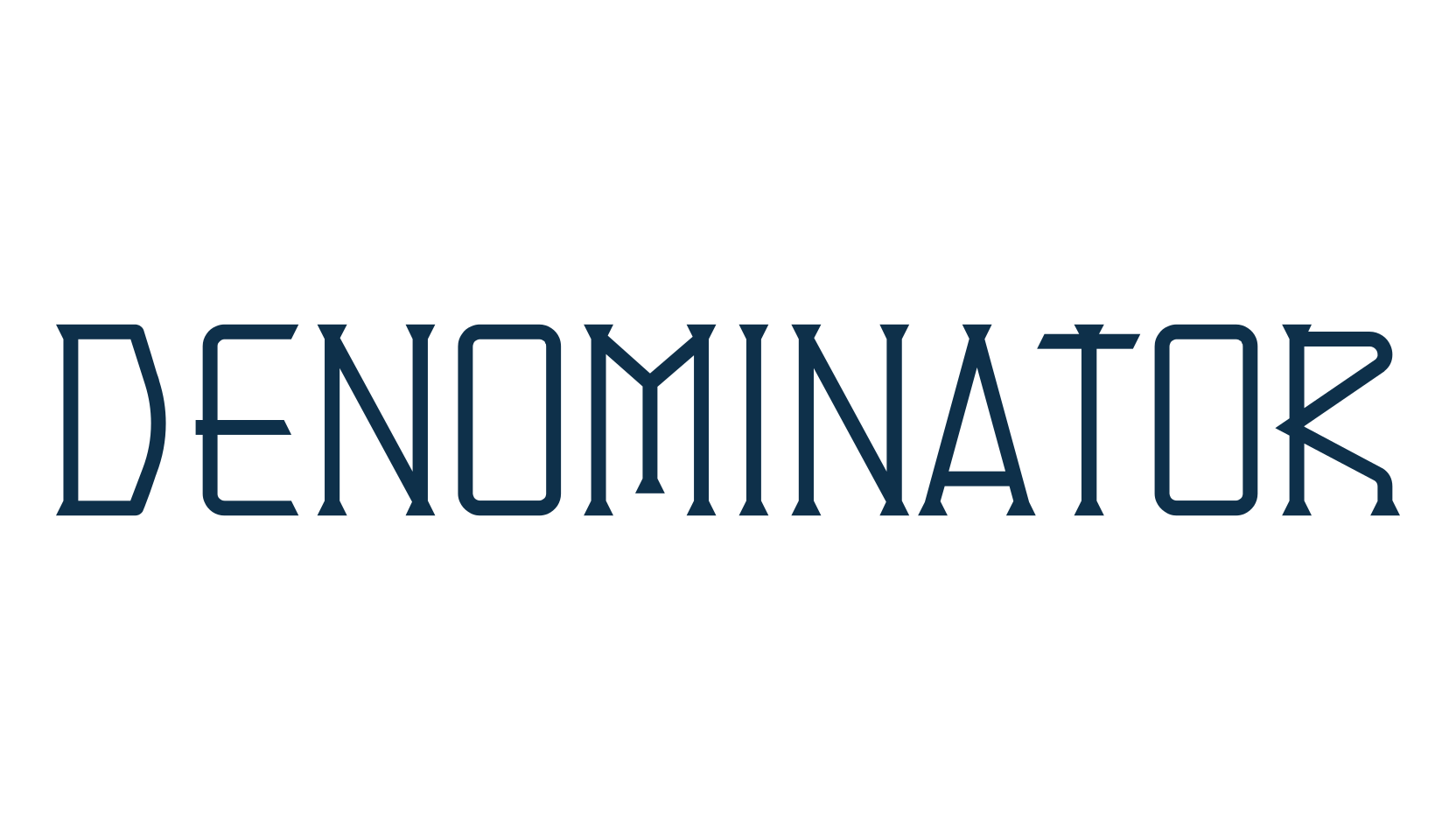 Denominator, retro font preview