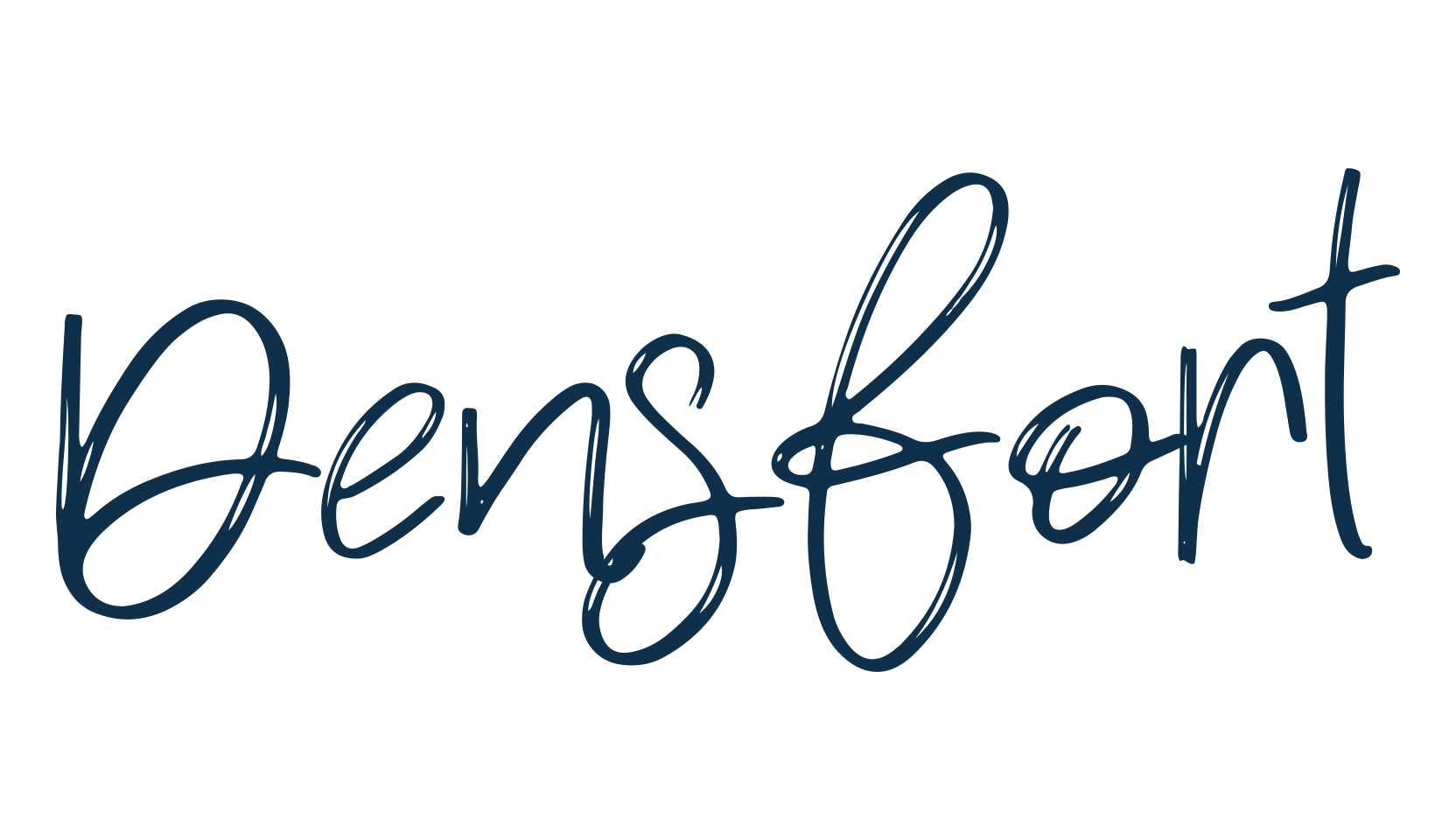 Densfort, handwriting font preview