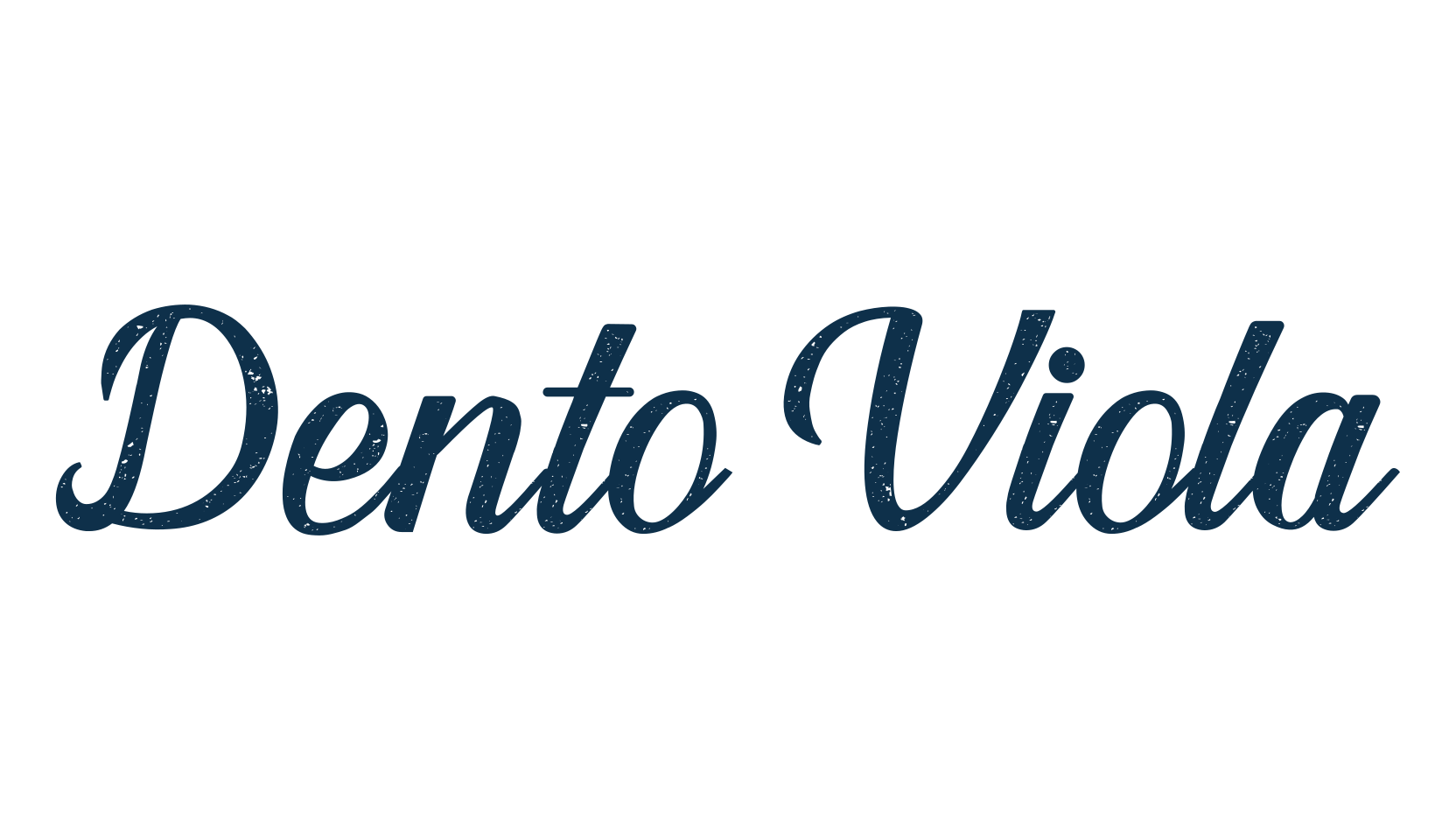 Dento Viola, old school font preview