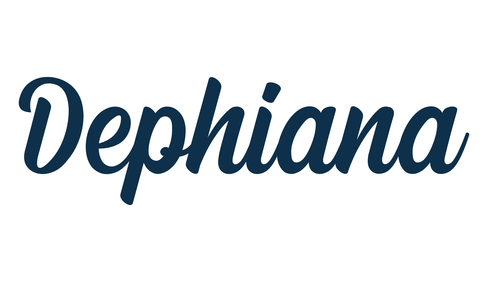 Dephiana, fancy various decorative script calligraphy font preview
