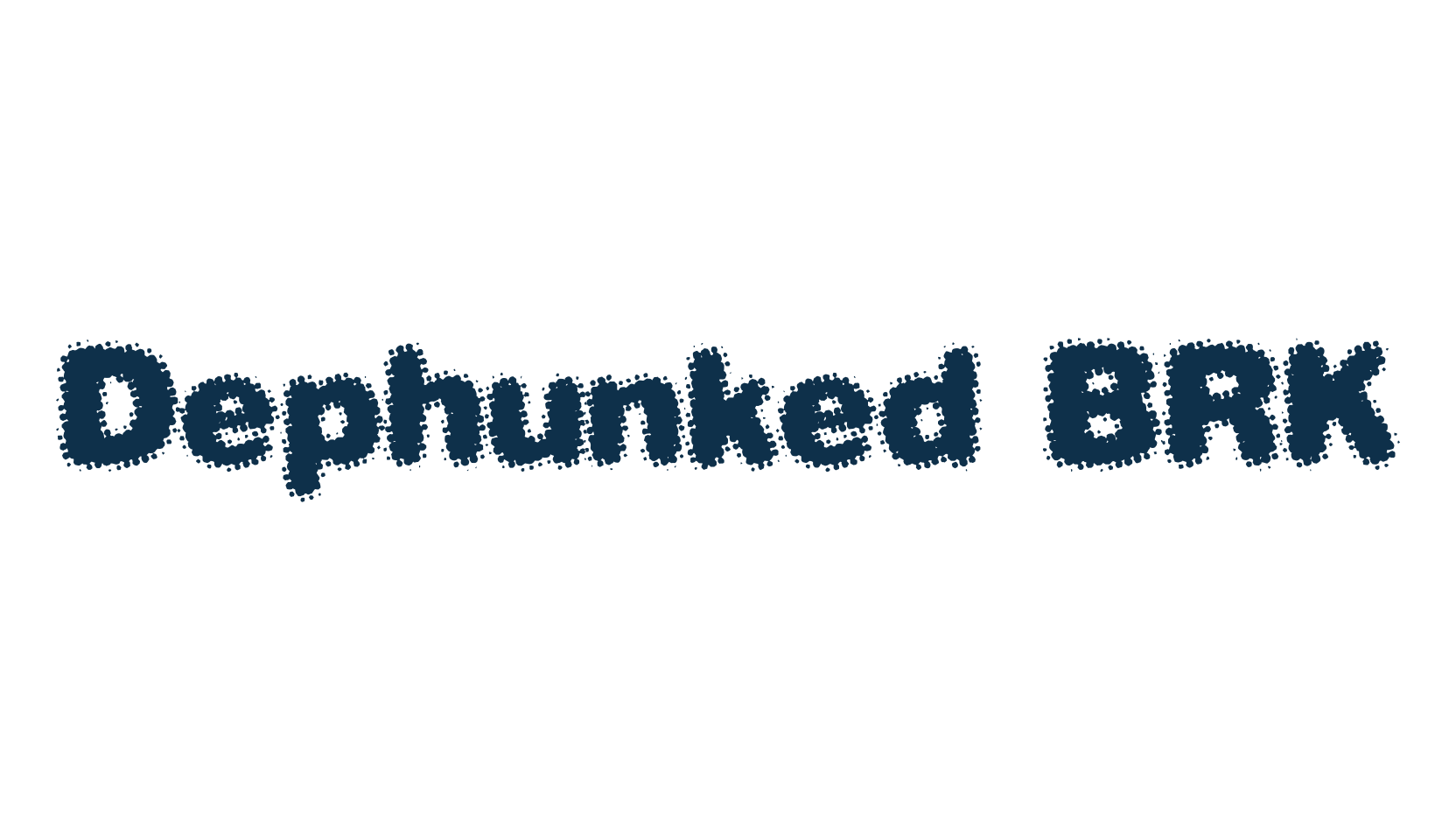 Dephunked BRK, distorted font preview