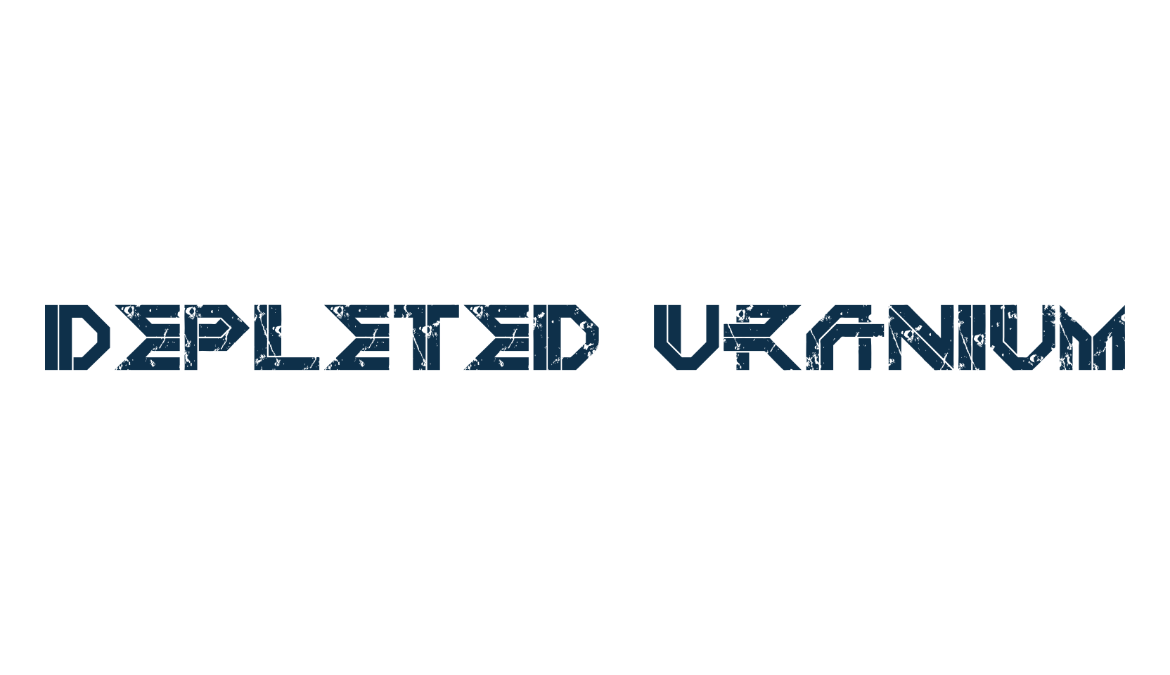 Depleted Uranium, various font preview
