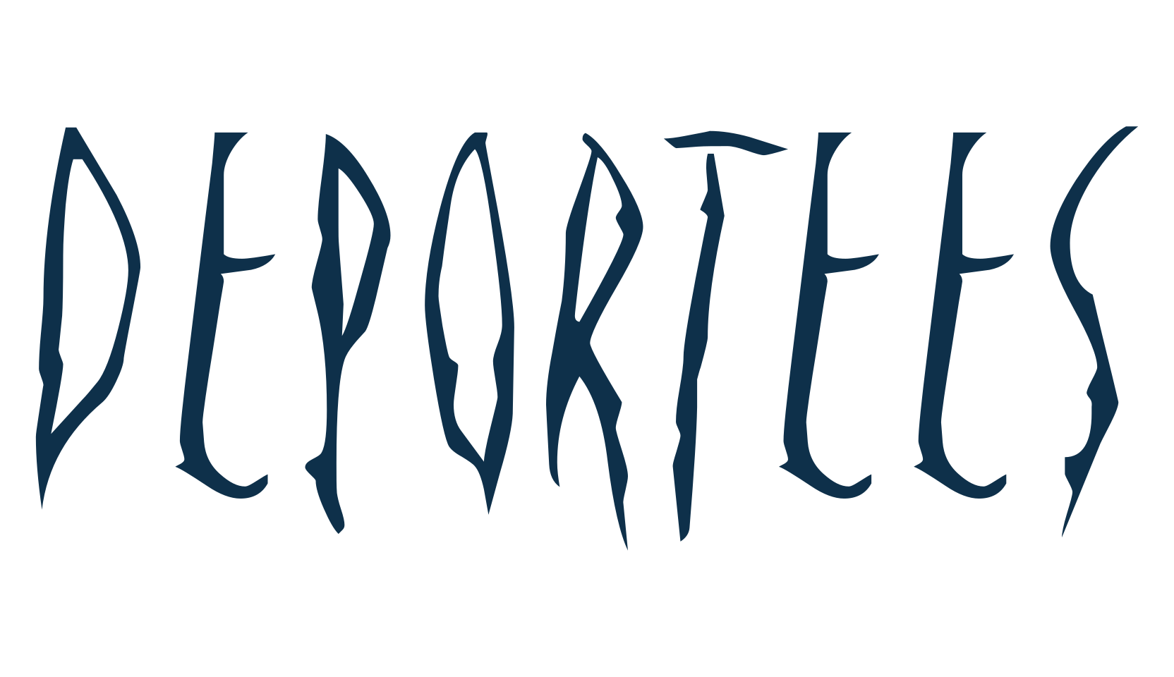 Deportees, script trash fancy decorative calligraphy font preview
