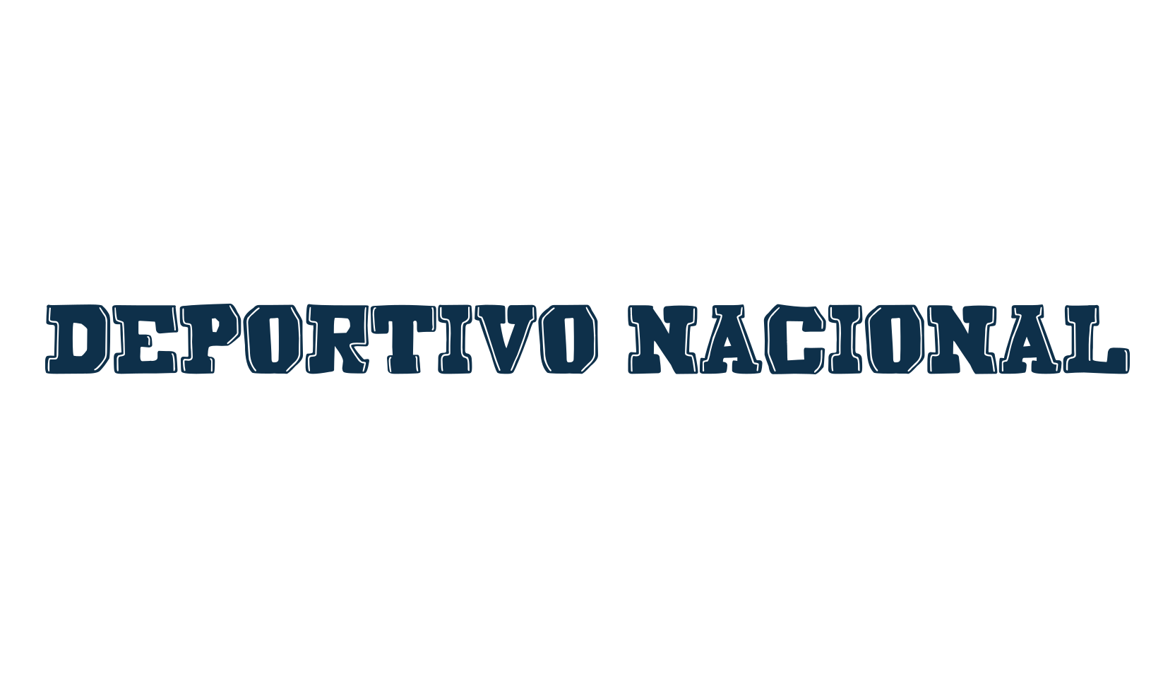 Deportivo Nacional, old school font preview