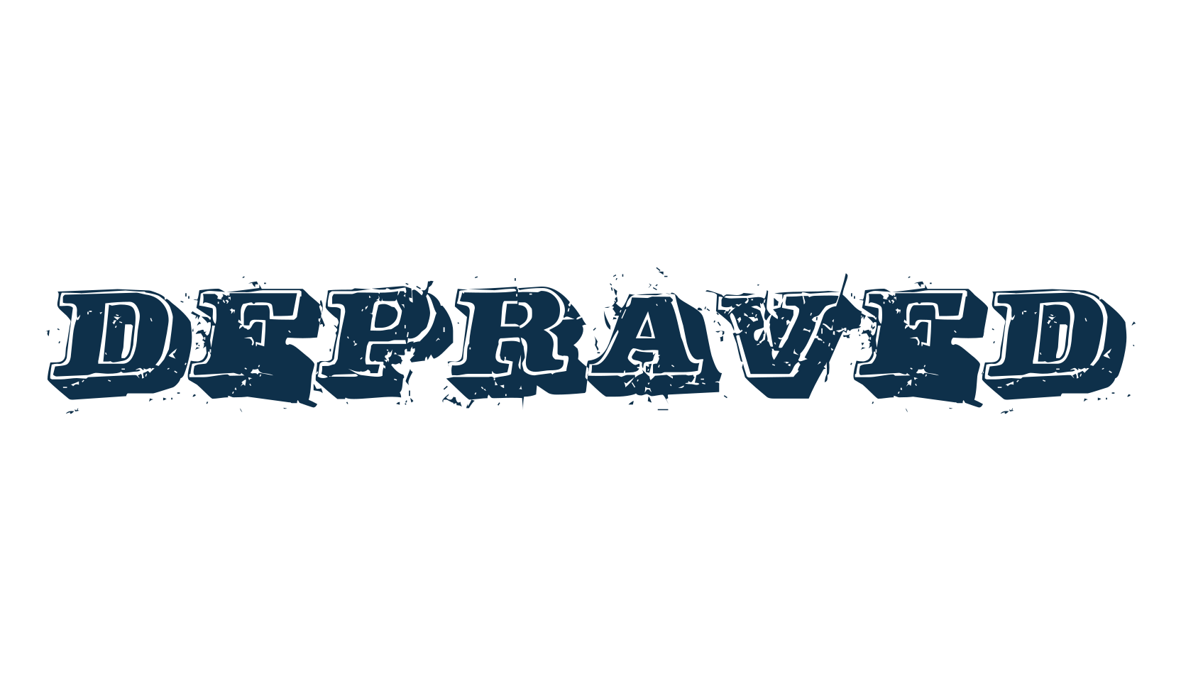 Depraved, destroy font preview