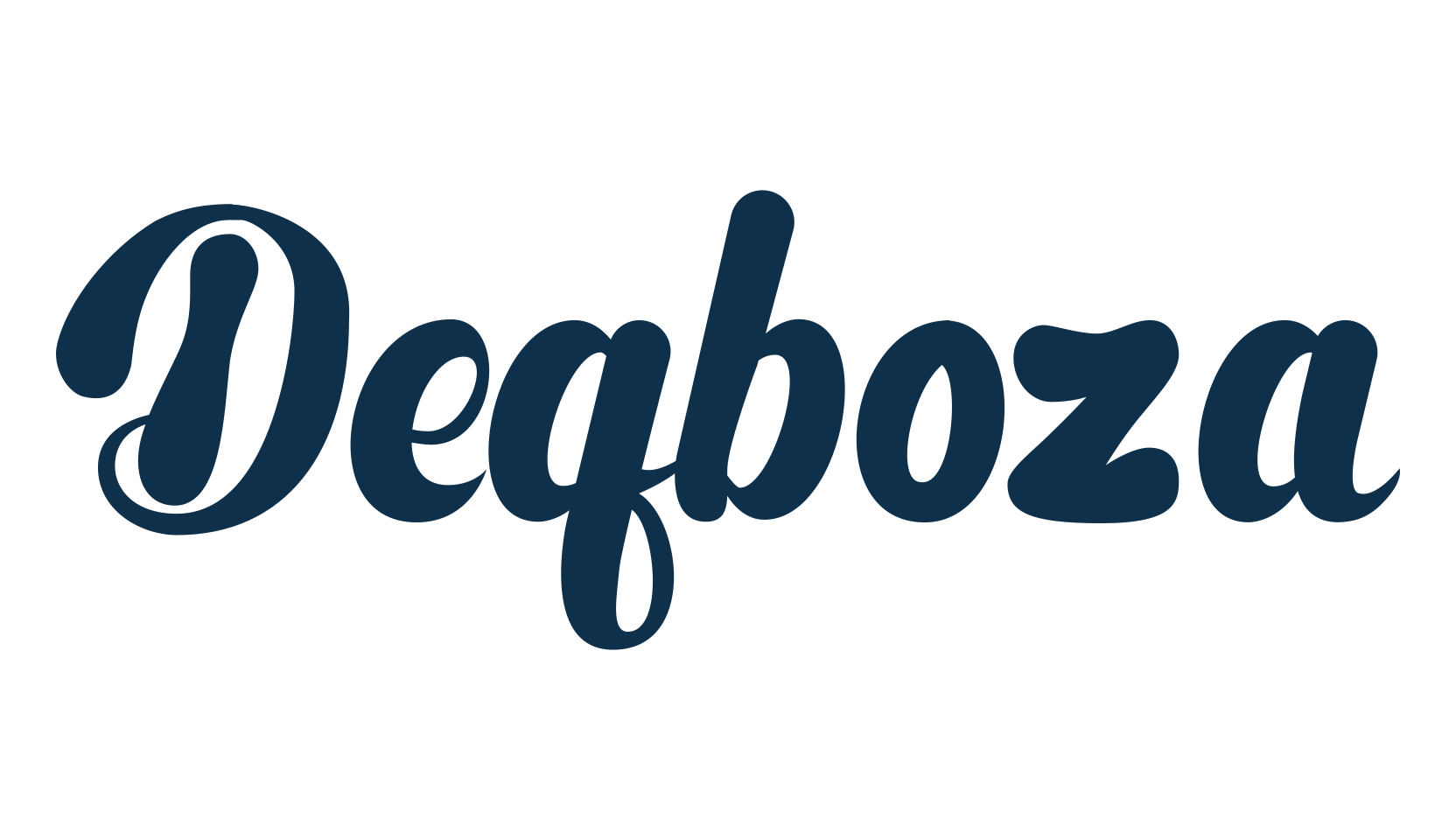 Deqboza, groovy font preview