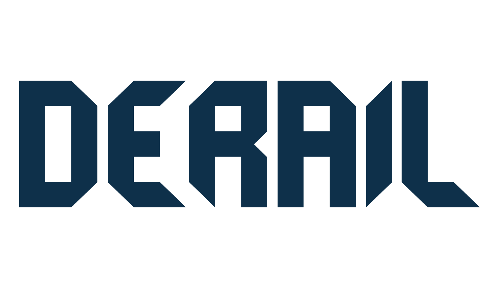 Derail, fancy various techno sci-fi font preview