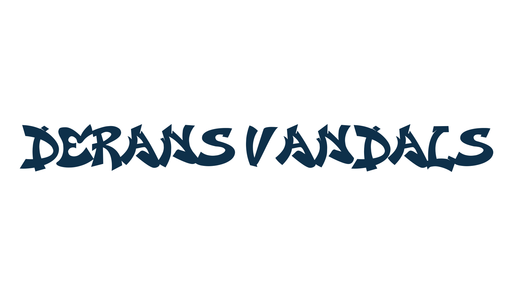 Derans Vandals, script graffiti fancy decorative calligraphy font preview