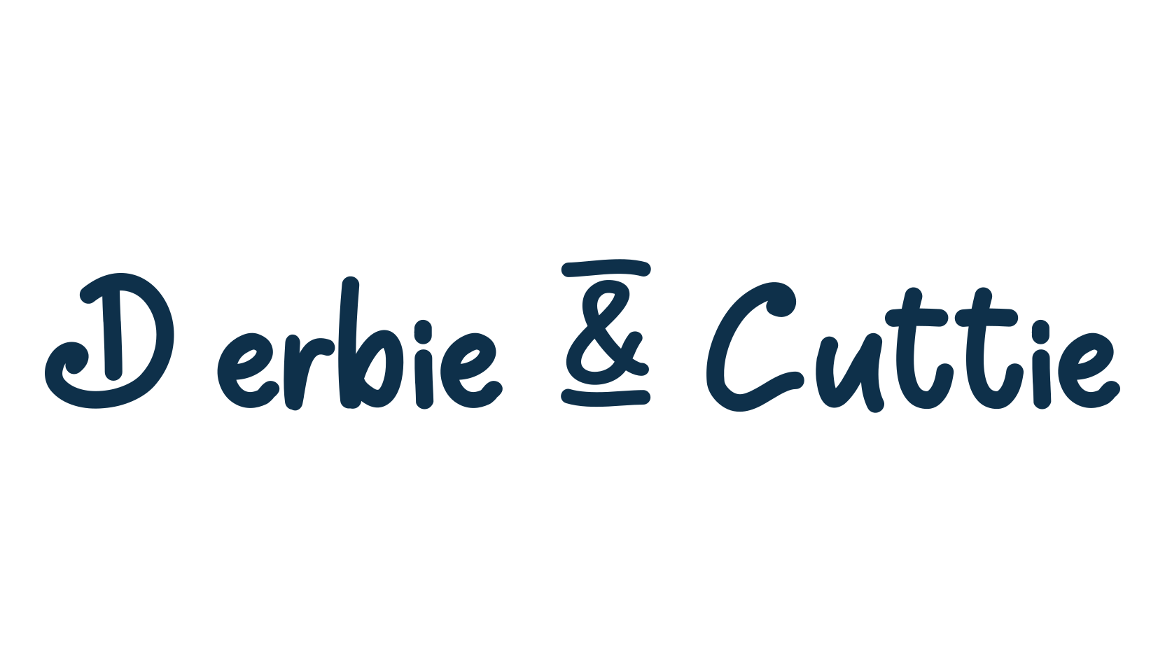 Derbie & Cuttie, script handwritten fancy decorative calligraphy font preview