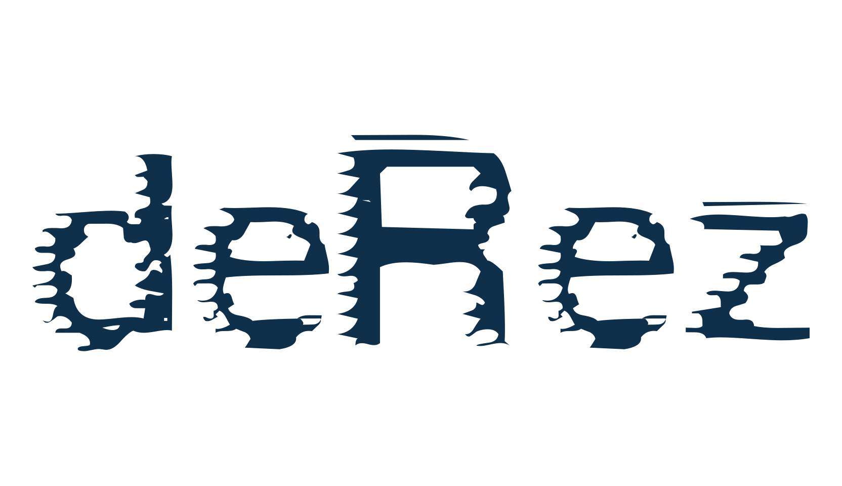 deRez, techno sci-fi font preview