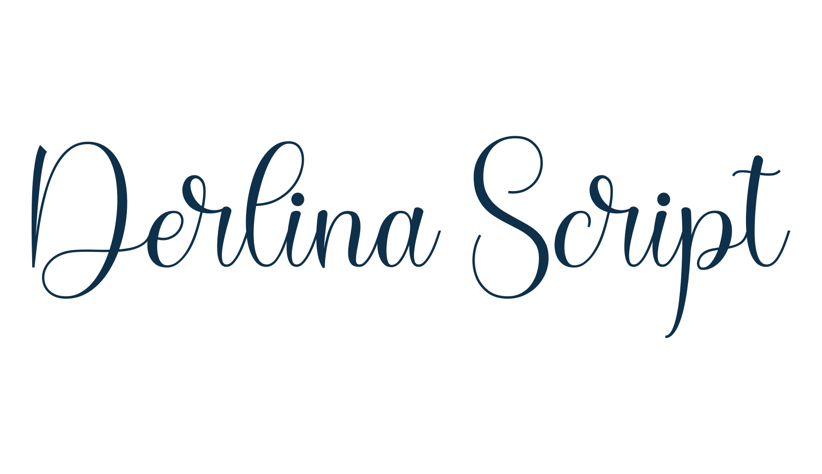 Derlina Script, script calligraphy fancy decorative font preview