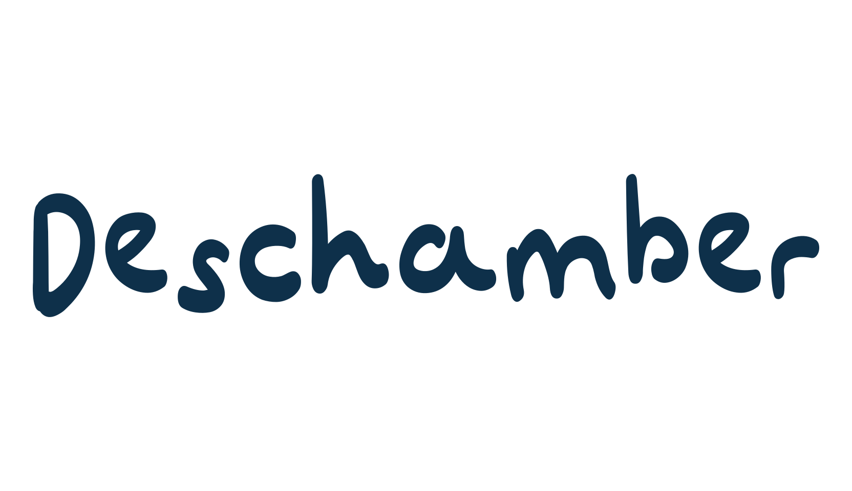 Deschamber, script handwritten fancy decorative calligraphy font preview
