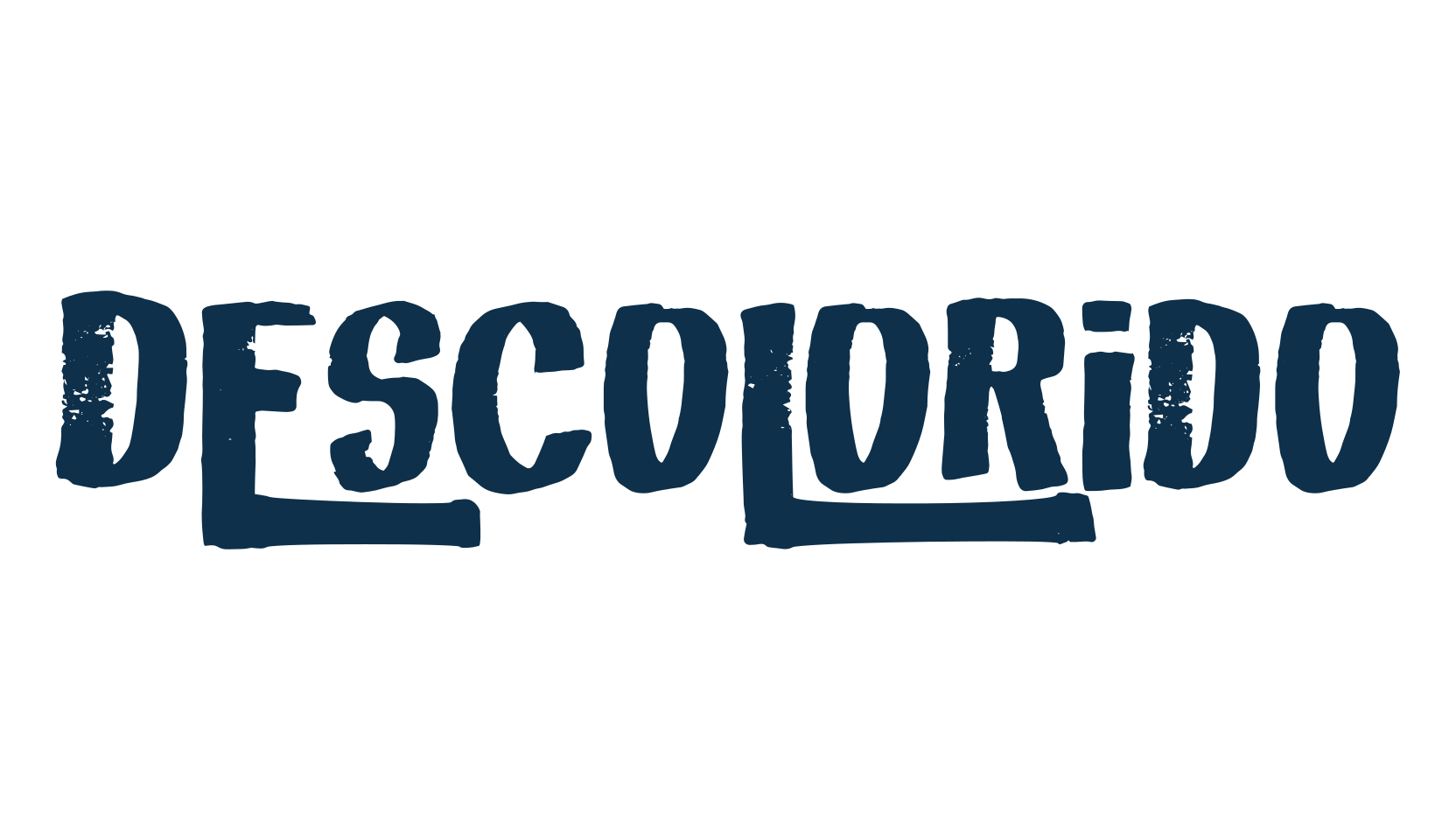 Descolorido, script brush fancy decorative calligraphy font preview