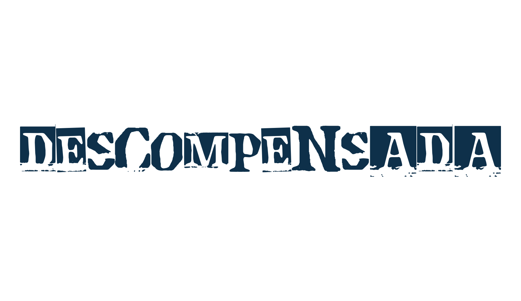Descompensada, fancy distorted decorative font preview