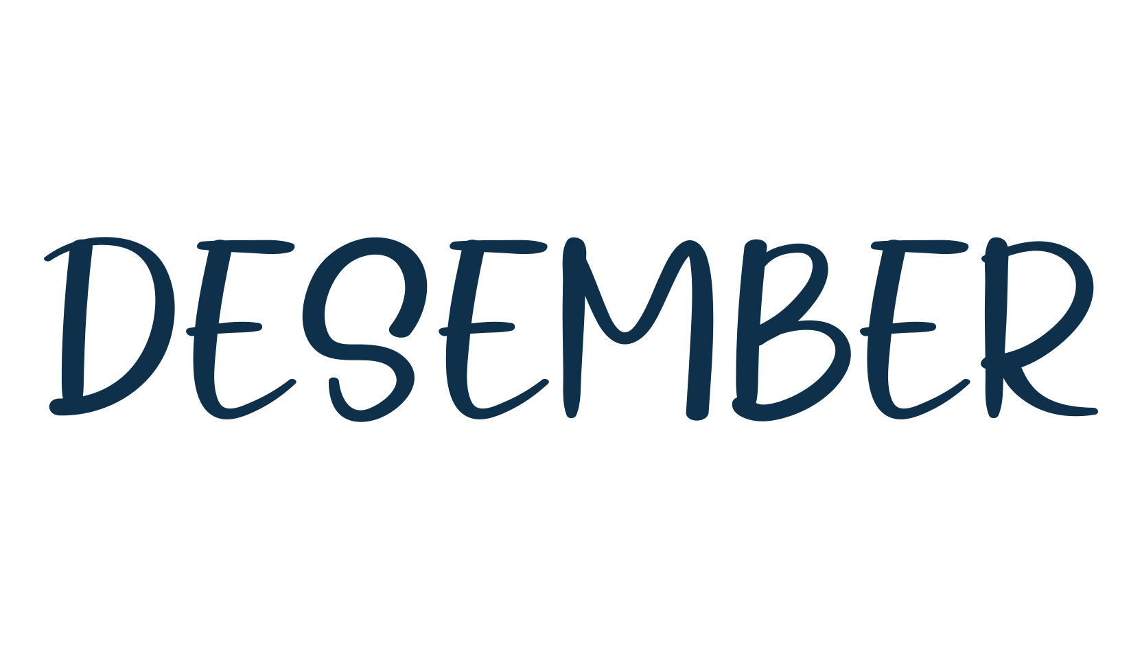 Desember, script handwritten fancy decorative calligraphy font preview