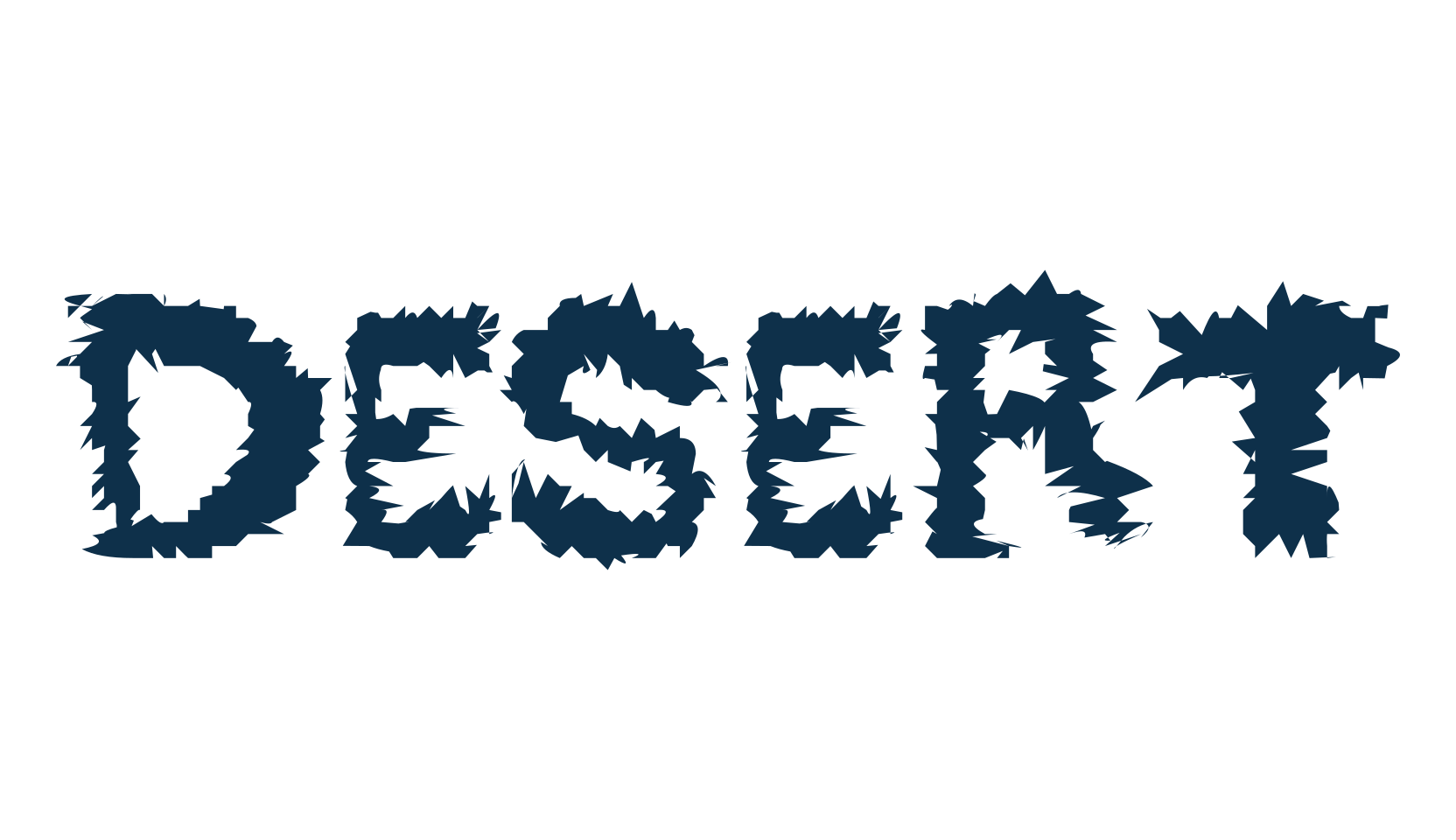 Desert, destroy font preview