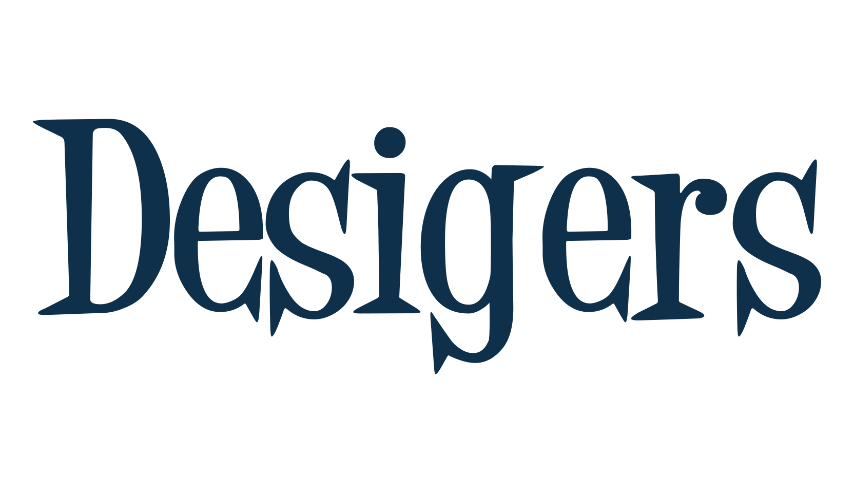 Desigers, cartoon font preview