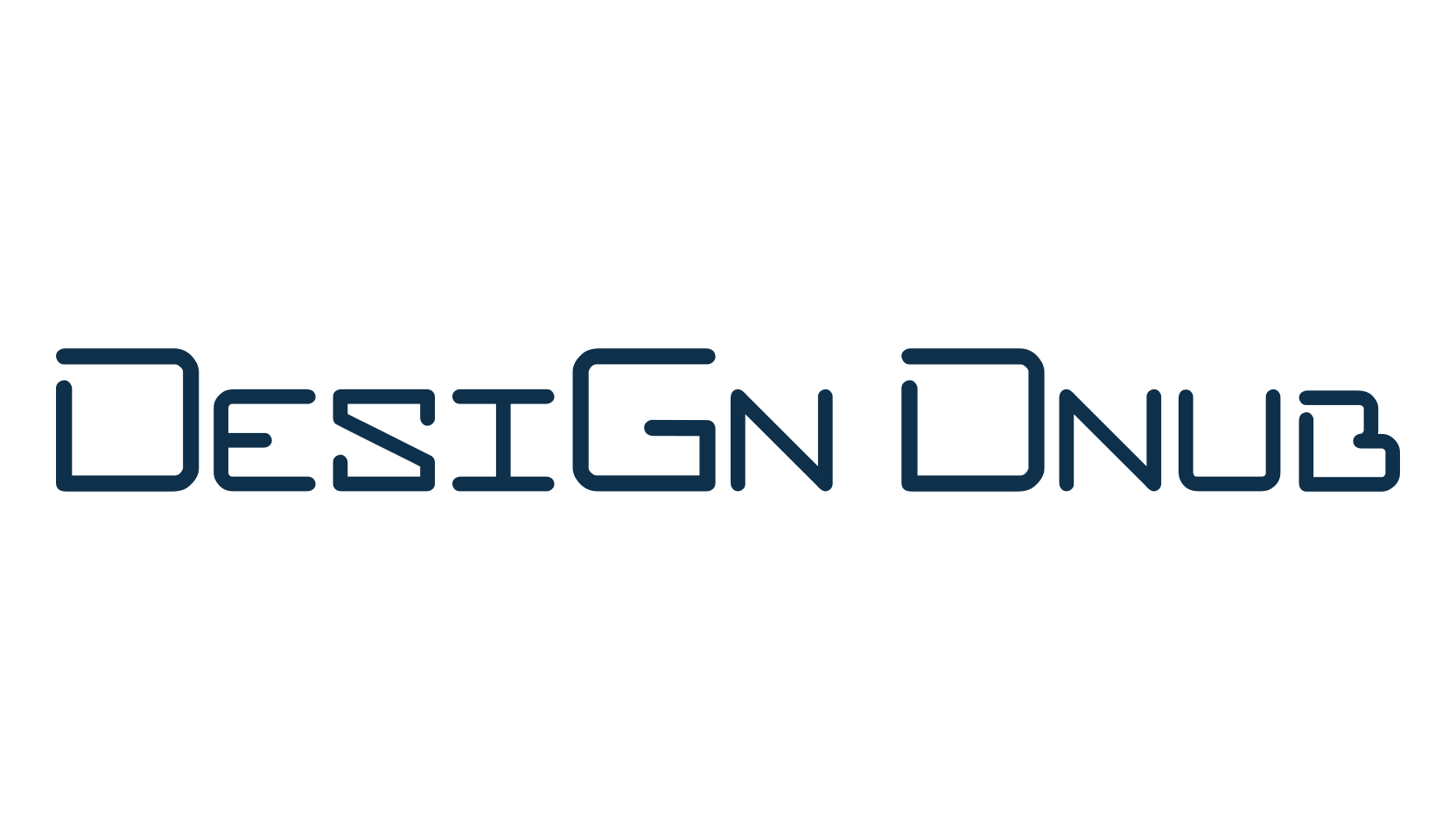 DesiGn Dnub, sci-fi font preview