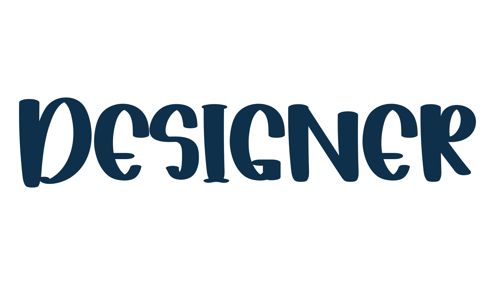 Designer (designer-6), fancy decorative font preview