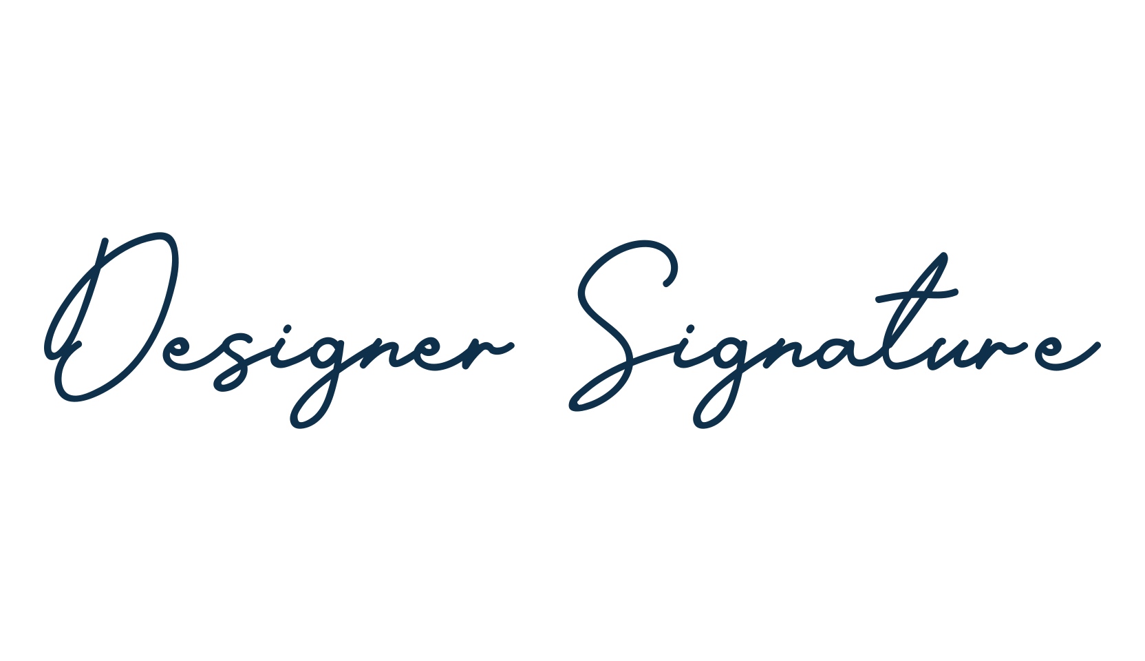 Designer Signature, script handwritten fancy decorative calligraphy font preview