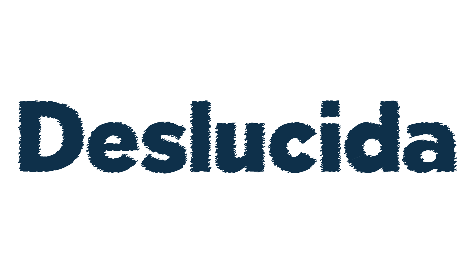 Deslucida, eroded font preview