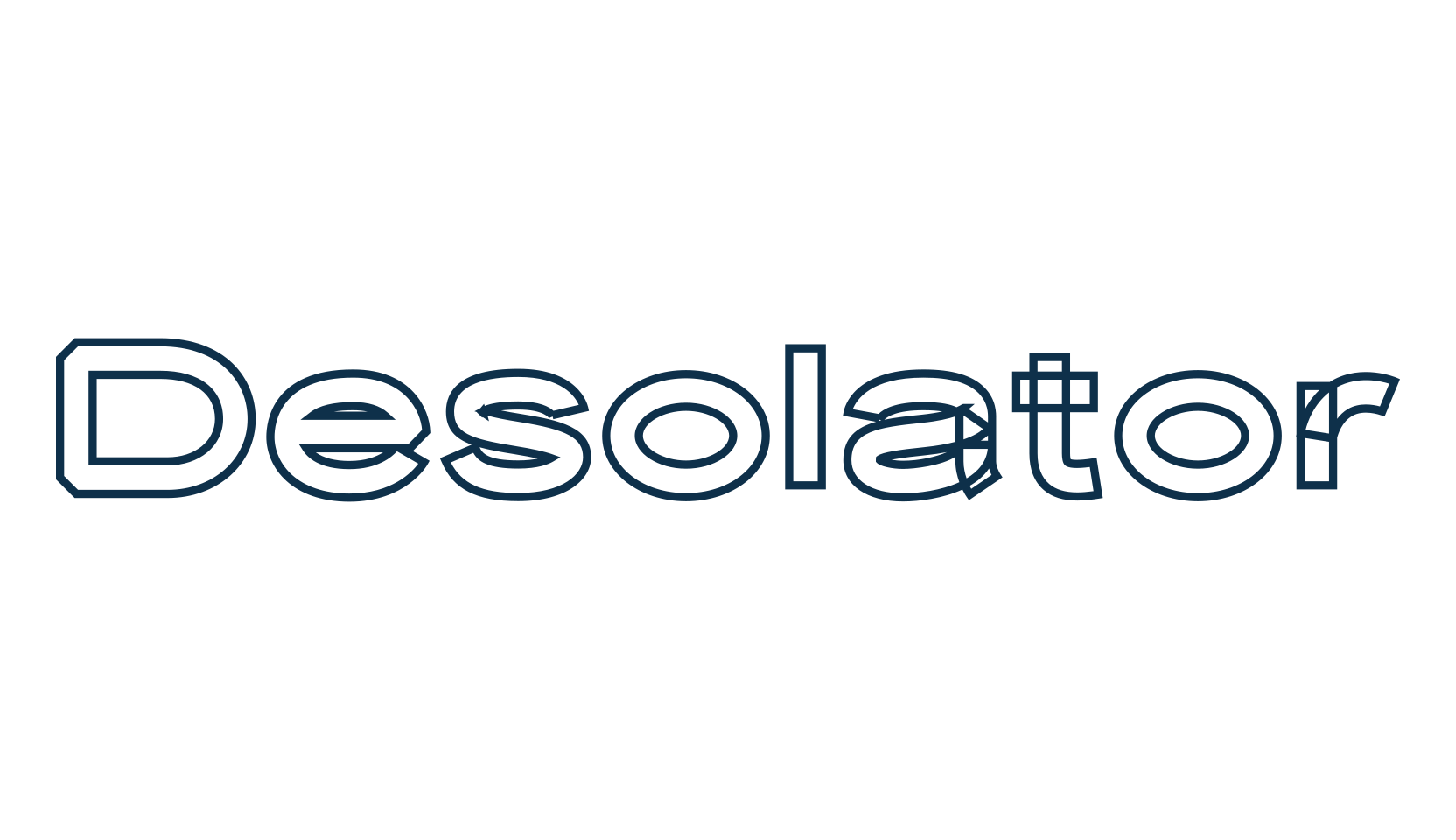 Desolator, sans serif font preview