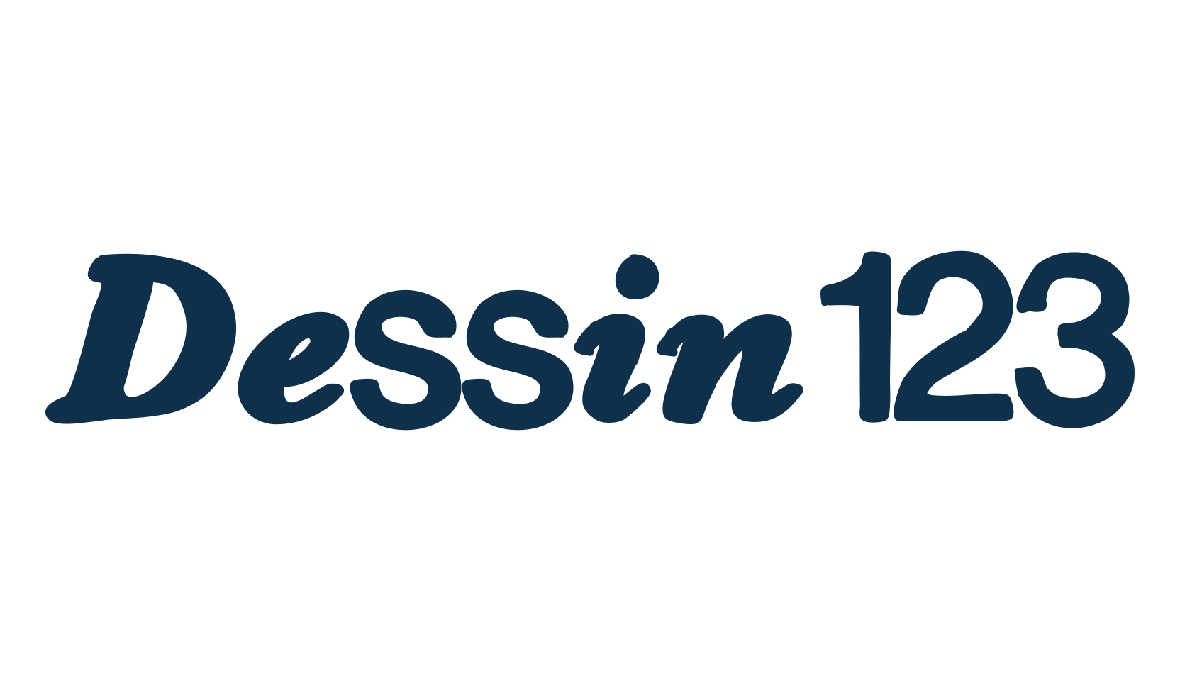 Dessin123, various font preview