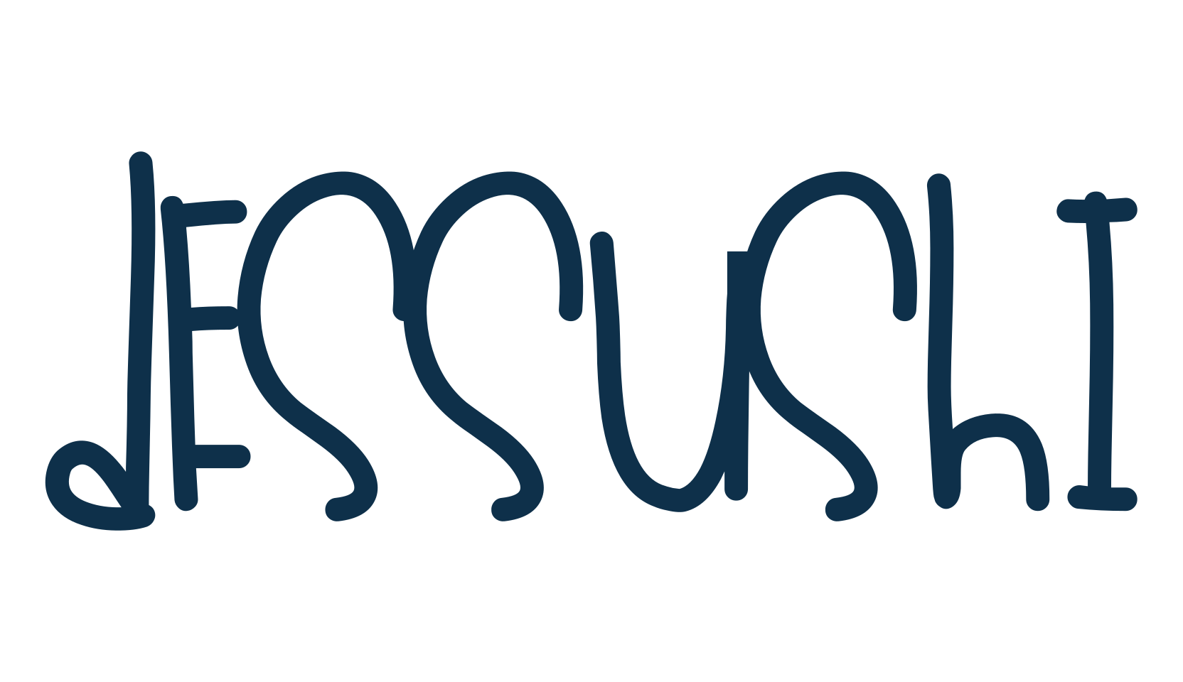 Dessushi, script handwritten fancy decorative calligraphy font preview