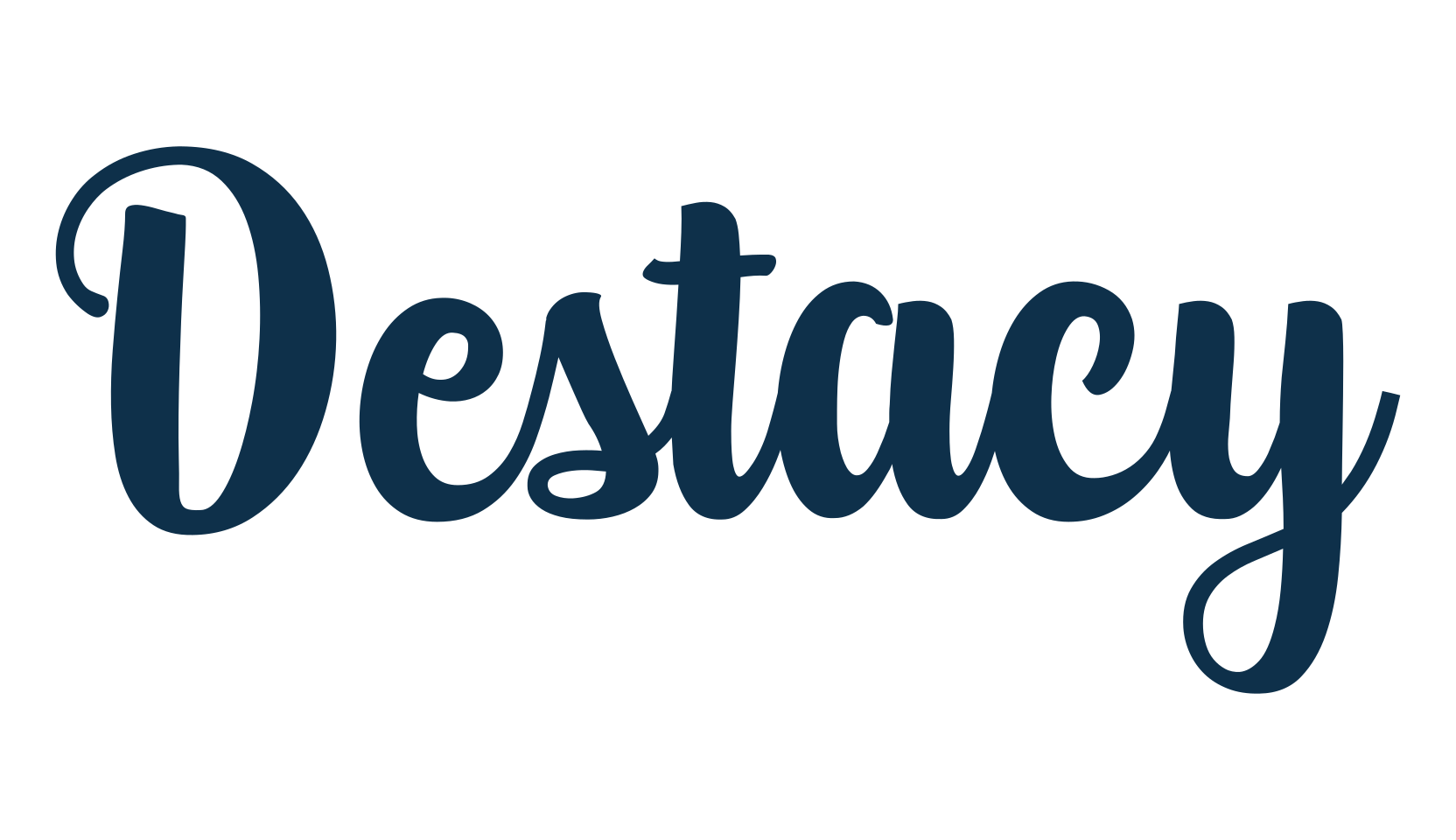 Destacy, fancy decorative font preview