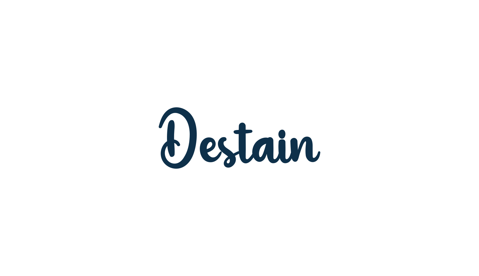Destain, handwriting font preview