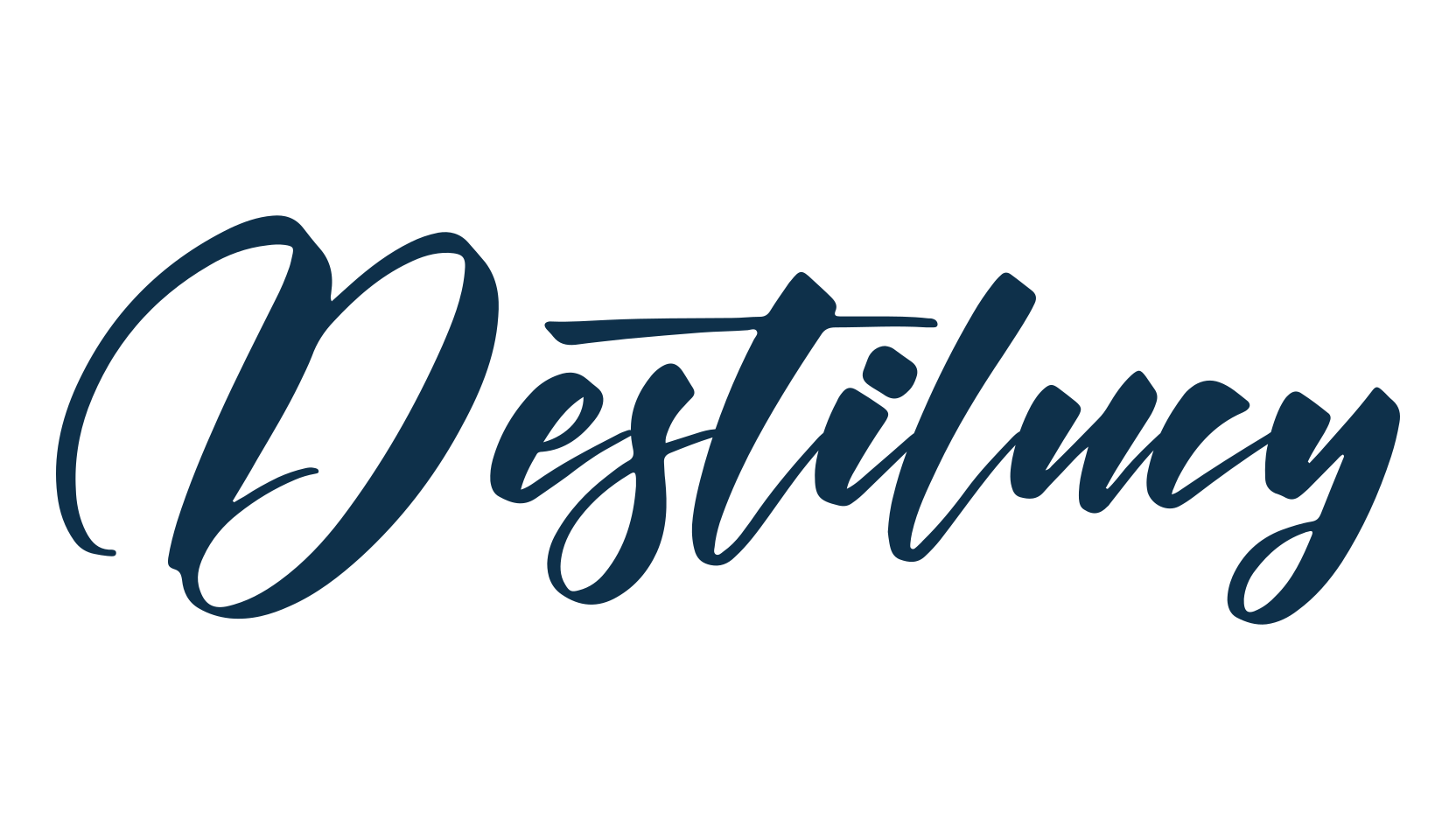 Destilucy, script handwritten fancy decorative calligraphy font preview