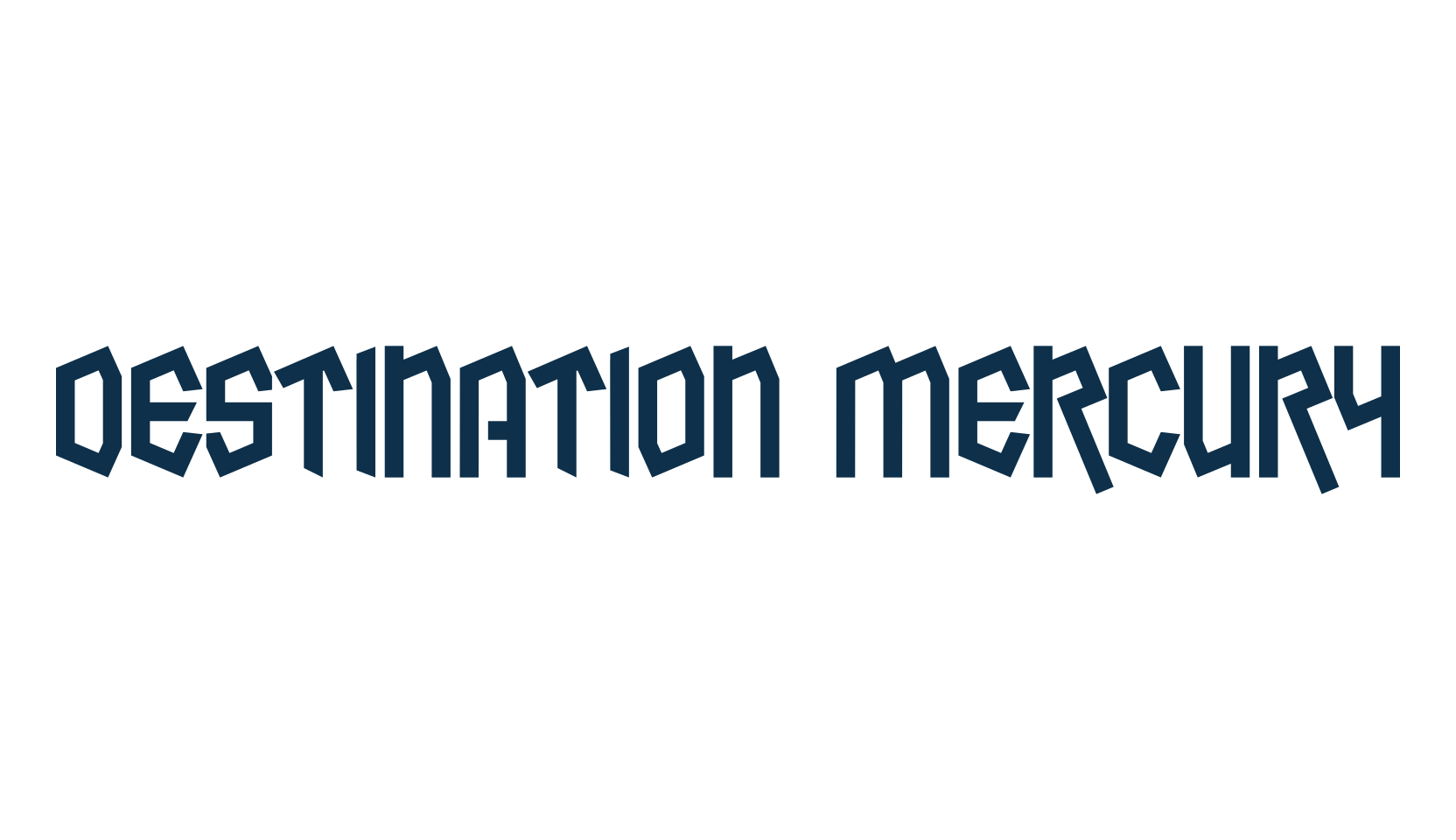 Destination Mercury, gothic modern font preview
