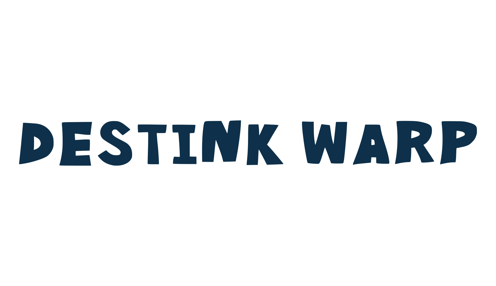 Destink Warp, fancy cartoon decorative font preview